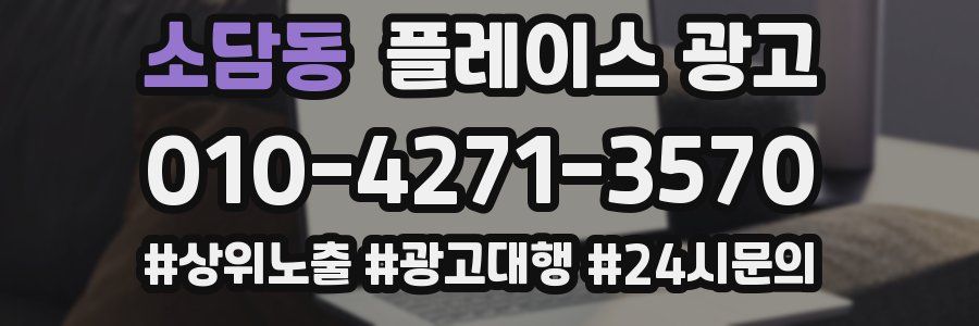 소담동 플레이스 광고