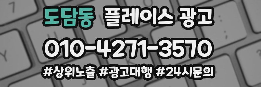 도담동 플레이스 광고