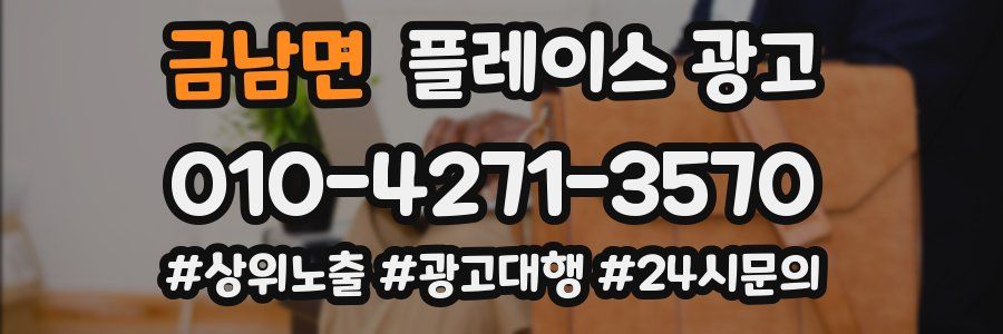 금남면 플레이스 광고