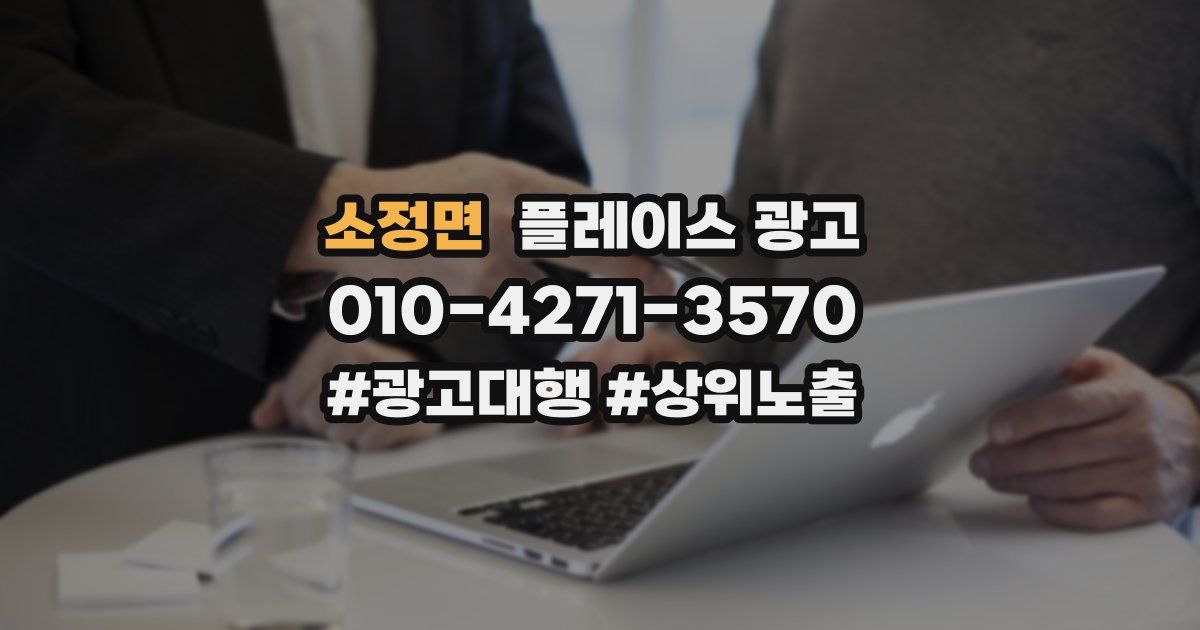 소정면 플레이스 광고