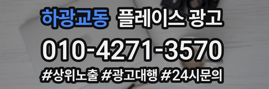 하광교동 플레이스 광고