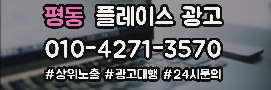 평동 플레이스 광고