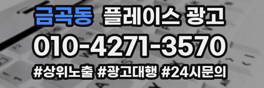 금곡동 플레이스 광고