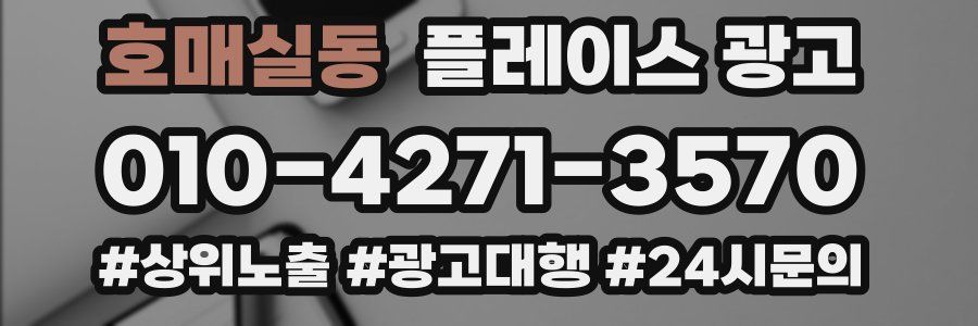 호매실동 플레이스 광고