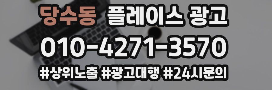 당수동 플레이스 광고