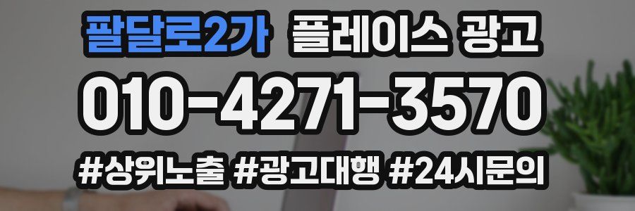 팔달로2가 플레이스 광고