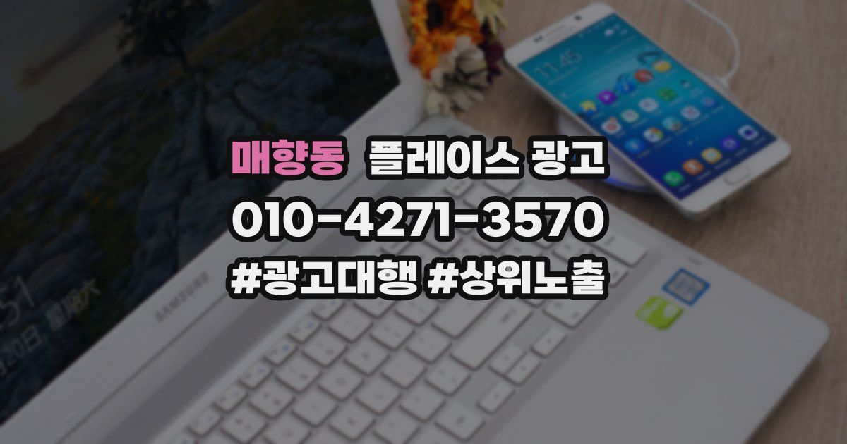 매향동 플레이스 광고