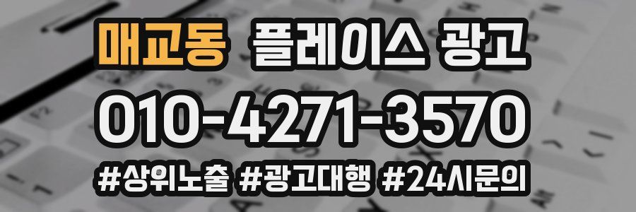 매교동 플레이스 광고