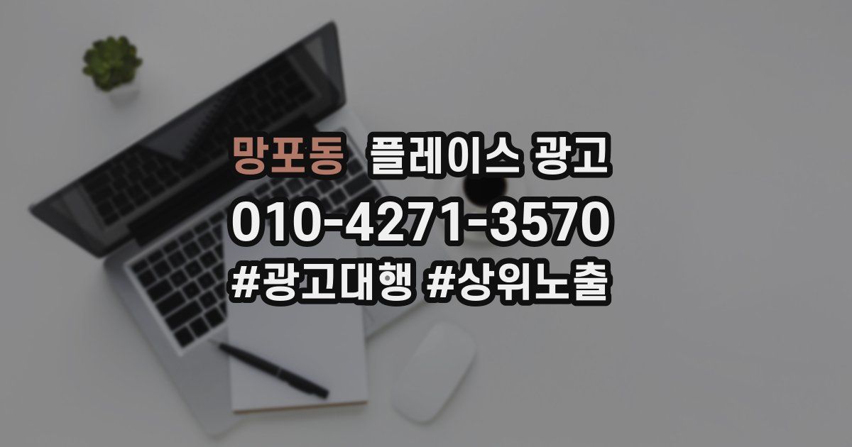 망포동 플레이스 광고