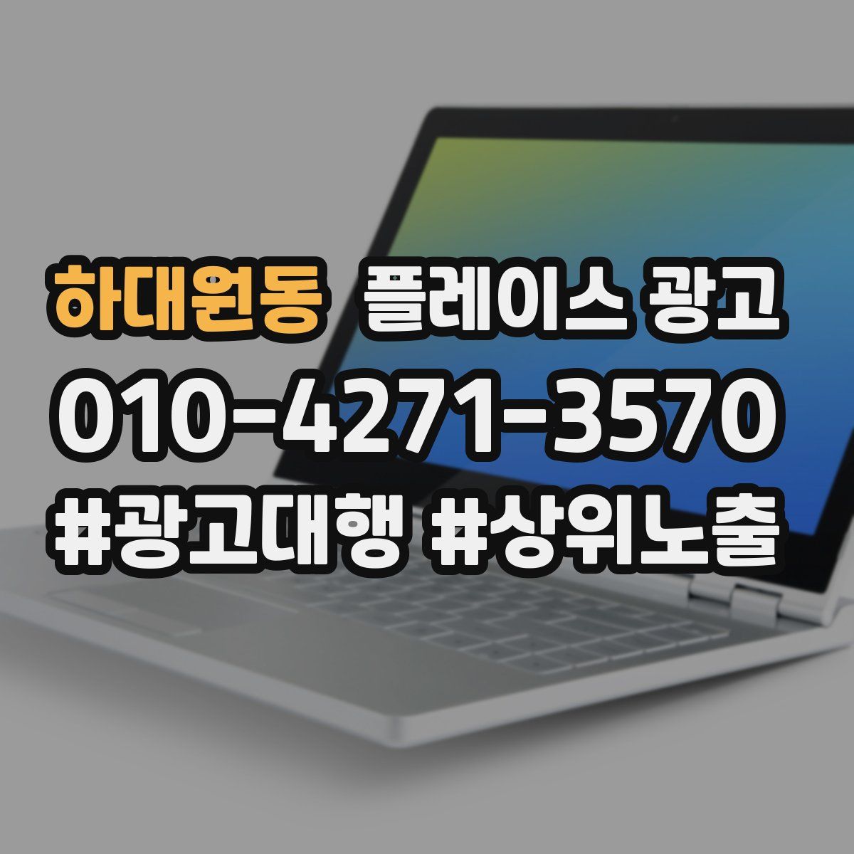 하대원동 플레이스 광고