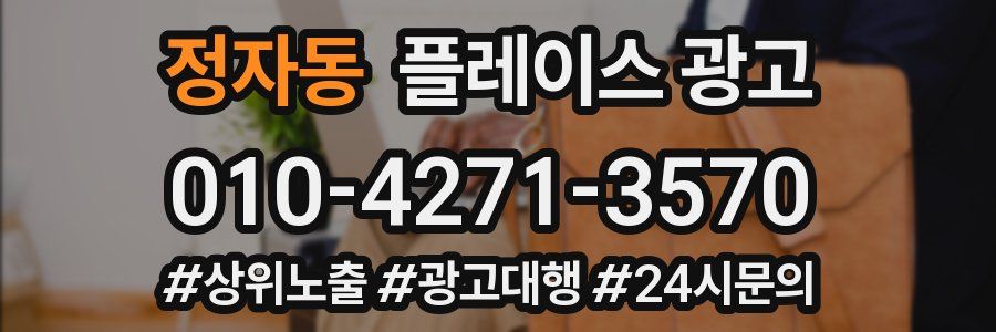 정자동 플레이스 광고