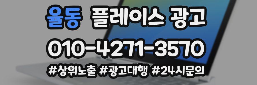 율동 플레이스 광고