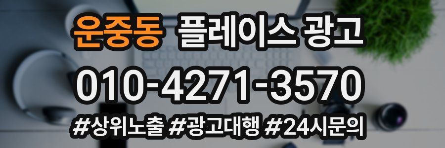 운중동 플레이스 광고