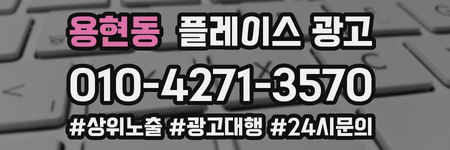 용현동 플레이스 광고