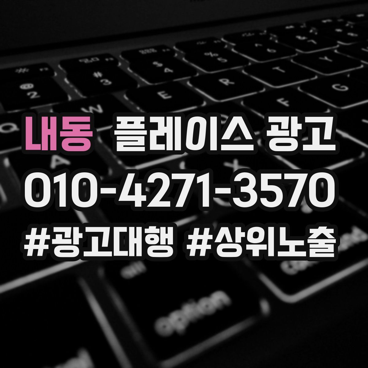 내동 플레이스 광고