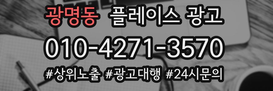 광명동 플레이스 광고