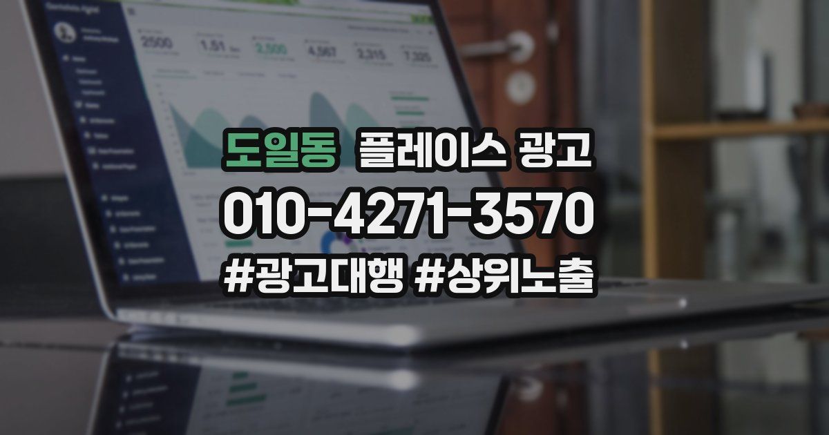 도일동 플레이스 광고