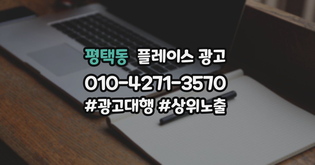 평택동 플레이스 광고