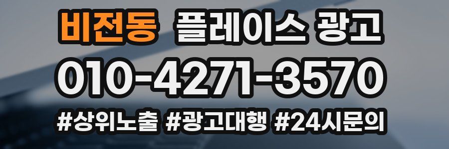 비전동 플레이스 광고
