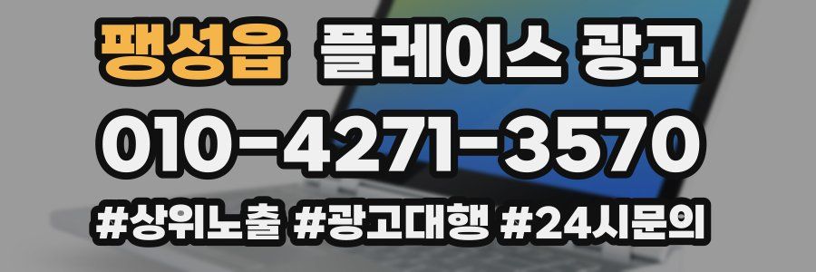 팽성읍 플레이스 광고