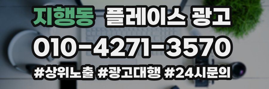지행동 플레이스 광고