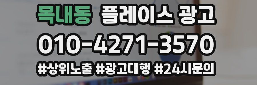 목내동 플레이스 광고