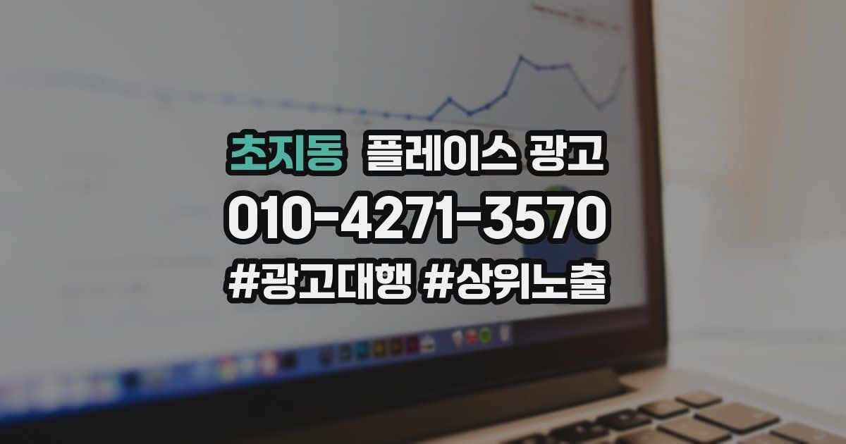 초지동 플레이스 광고
