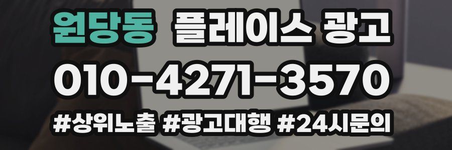 원당동 플레이스 광고