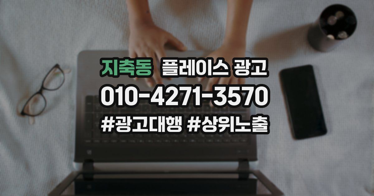 지축동 플레이스 광고
