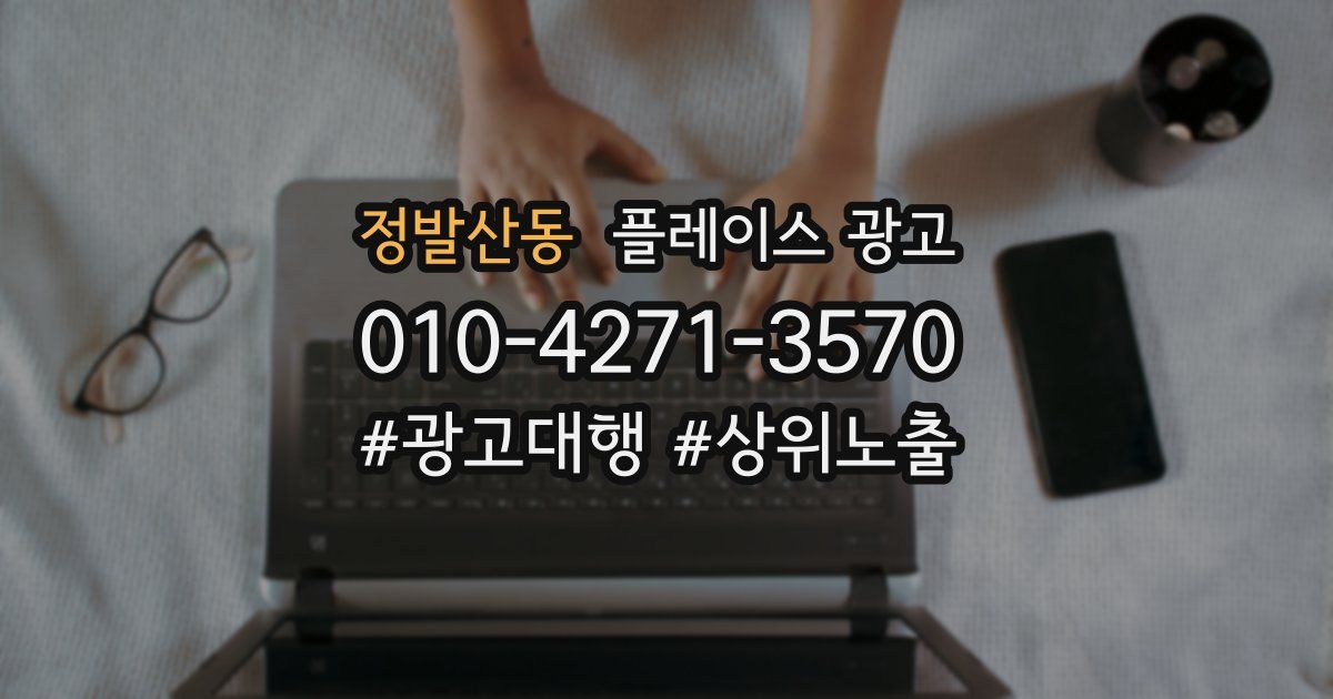 정발산동 플레이스 광고