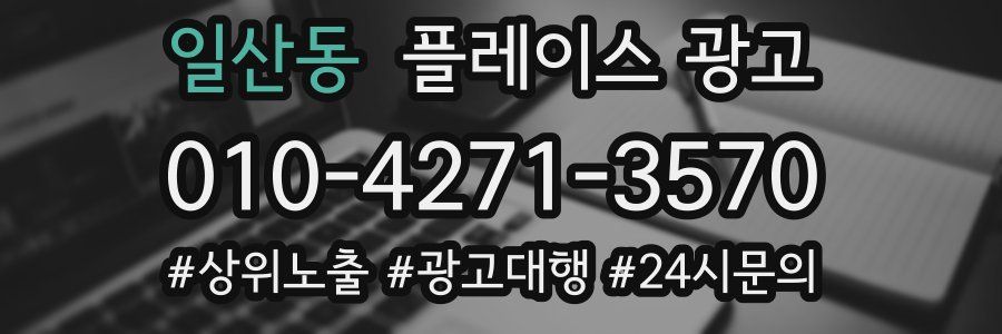 일산동 플레이스 광고