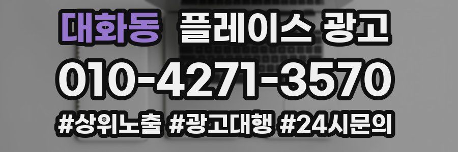 대화동 플레이스 광고