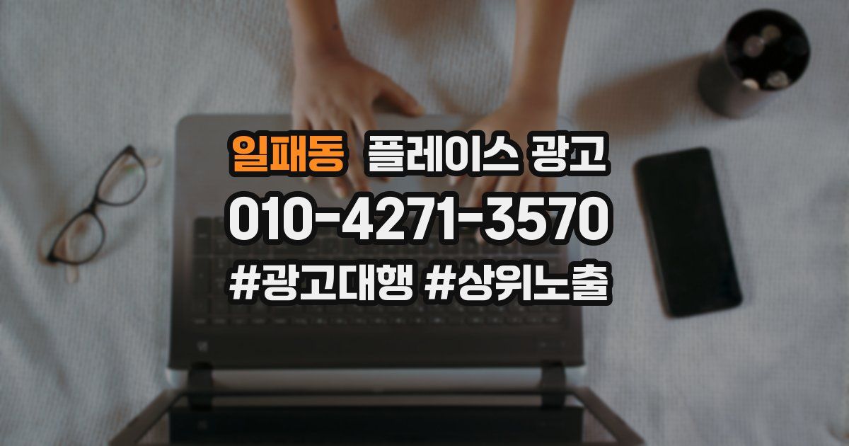 일패동 플레이스 광고