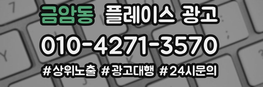 금암동 플레이스 광고