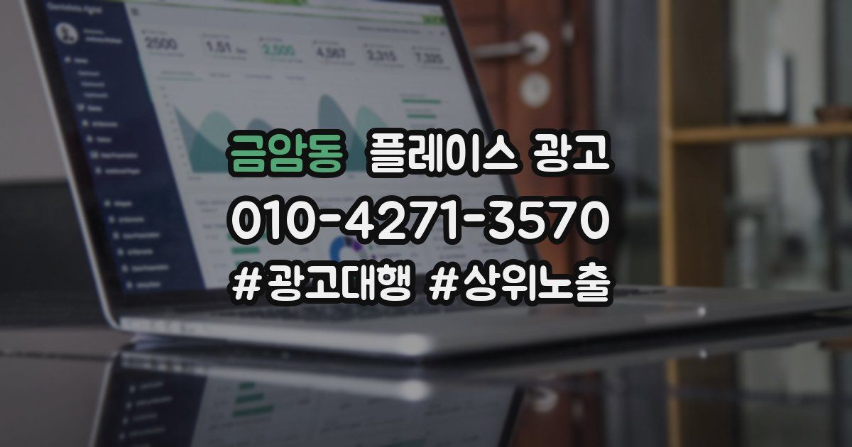 금암동 플레이스 광고