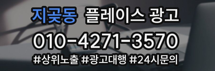 지곶동 플레이스 광고
