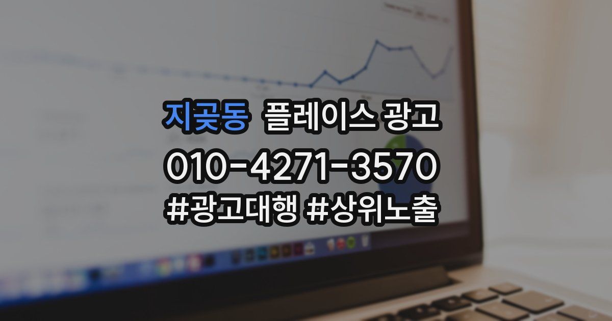 지곶동 플레이스 광고