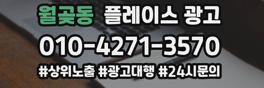 월곶동 플레이스 광고