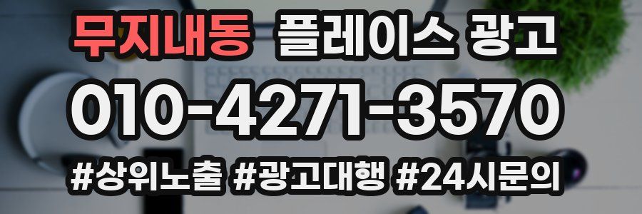 무지내동 플레이스 광고