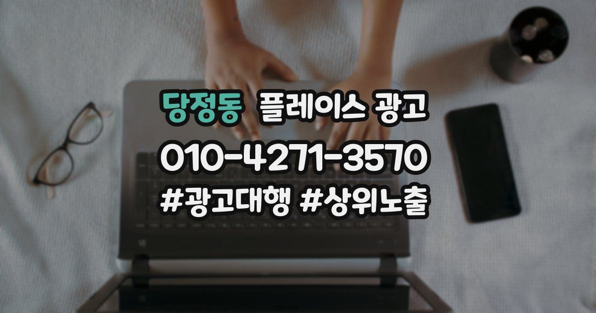 당정동 플레이스 광고