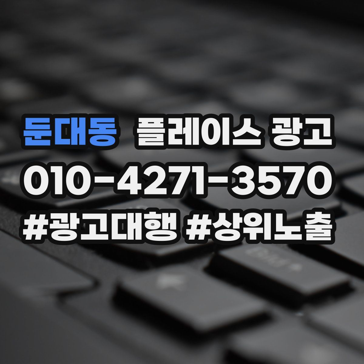 둔대동 플레이스 광고