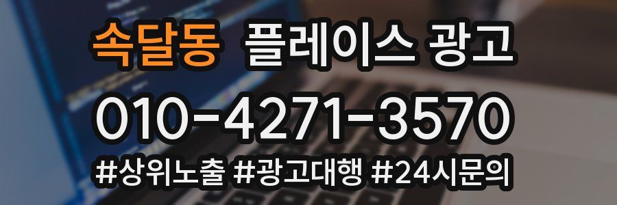 속달동 플레이스 광고