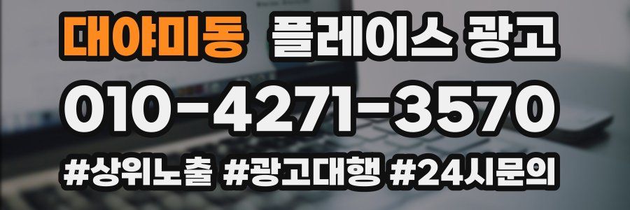 대야미동 플레이스 광고