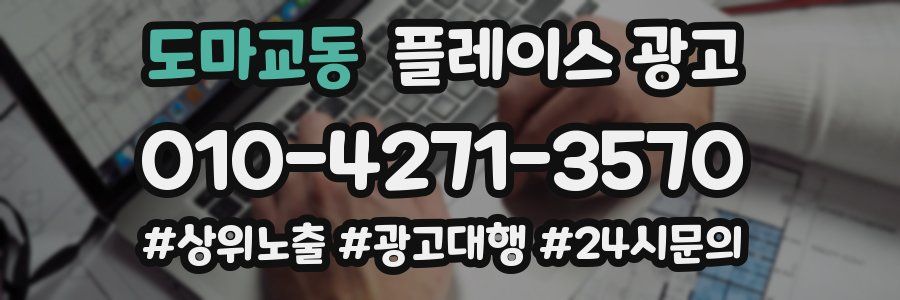 도마교동 플레이스 광고