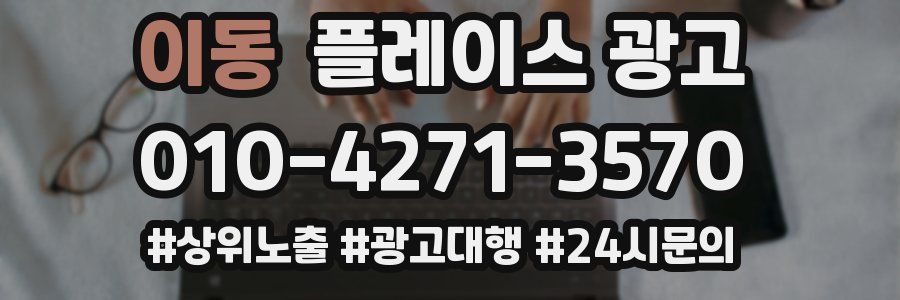 이동 플레이스 광고