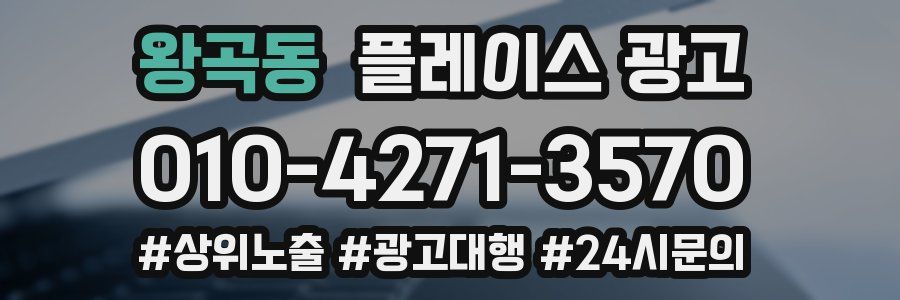 왕곡동 플레이스 광고