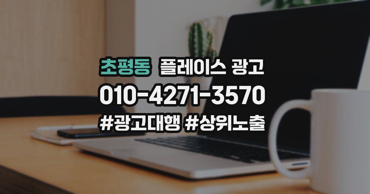 초평동 플레이스 광고