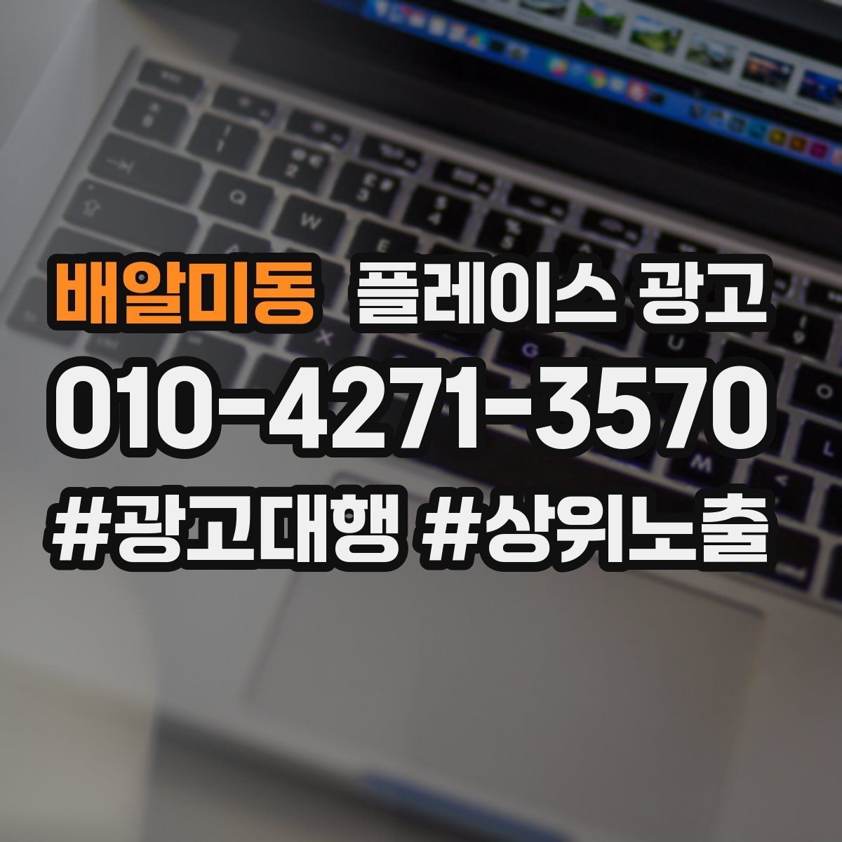 배알미동 플레이스 광고