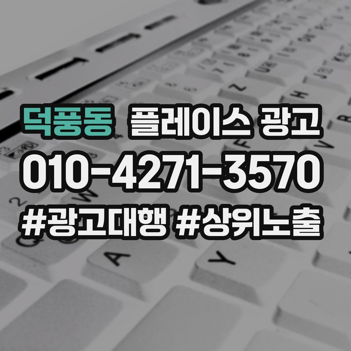 덕풍동 플레이스 광고