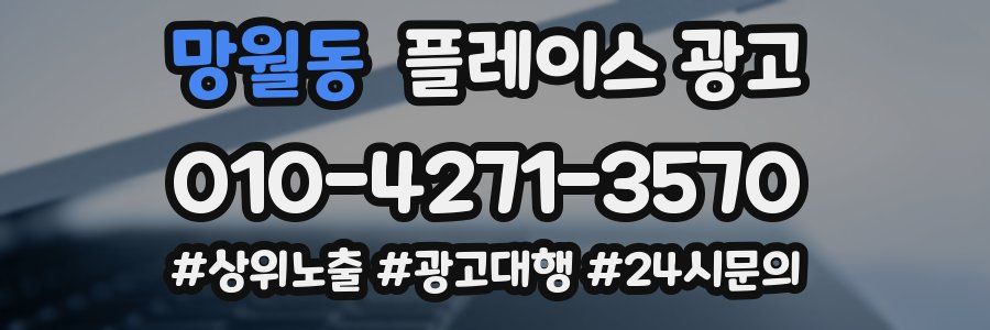 망월동 플레이스 광고